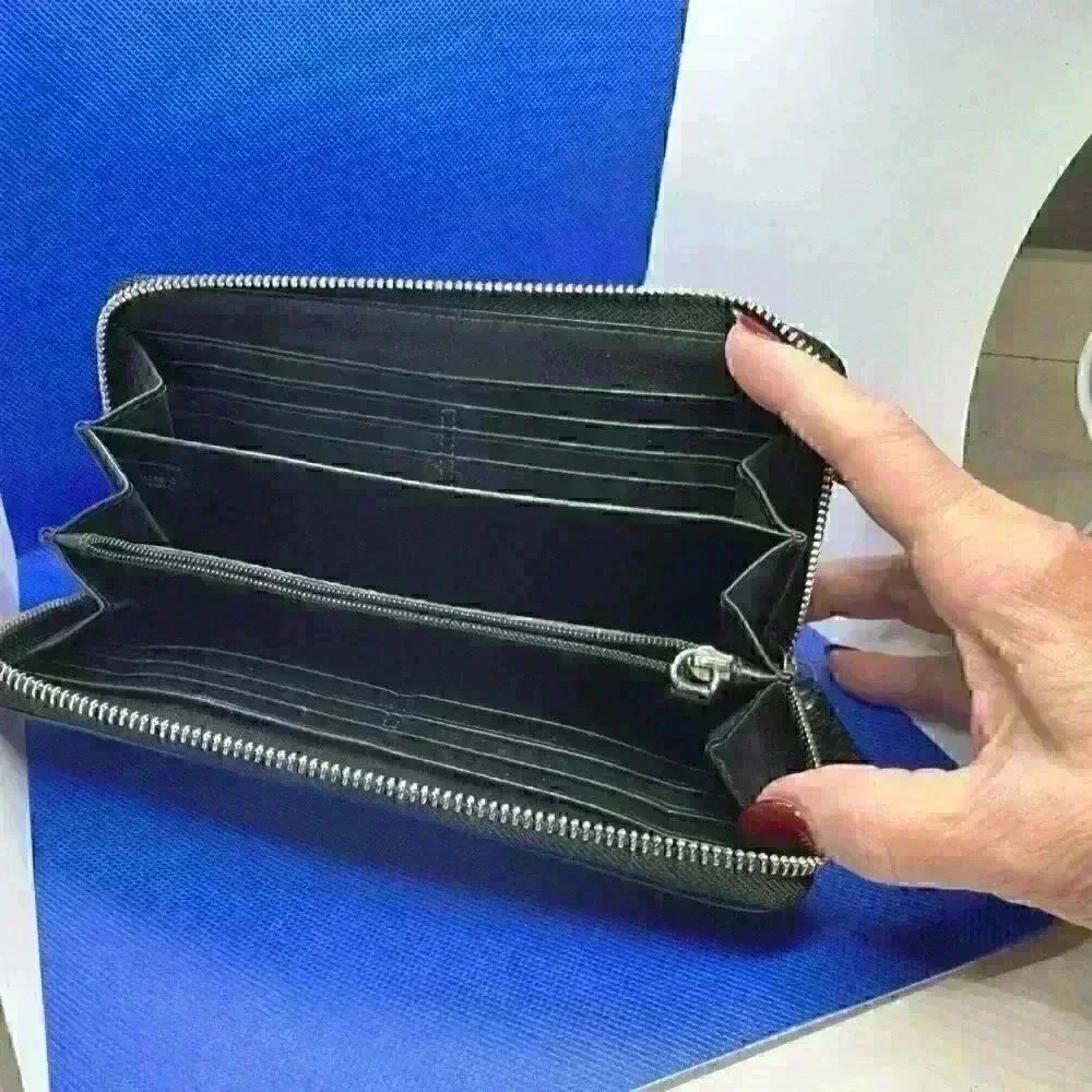 COACH SoHo Zoe Double Buckle Zip Around Clutch Wallet in Black Leather - Picture 2 of 4